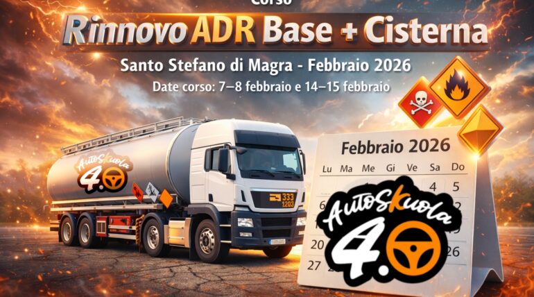 Corso Rinnovo ADR Base + Cisterna a Santo Stefano di Magra Febbraio 2026