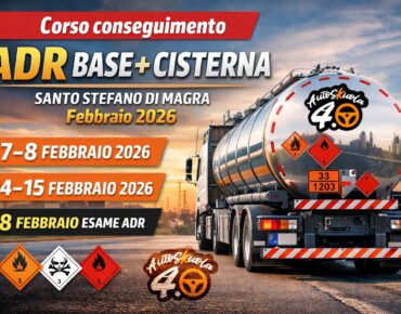 Corso conseguimento ADR Base + Cisterna a Santo Stefano di Magra Febbraio 2026