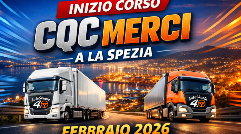 Inizio Corso Rinnovo CQC Merci a La Spezia Febbraio 2026