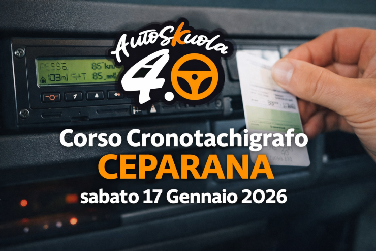 Corso Cronotachigrafo a Ceparana sabato 17 Gennaio 2026